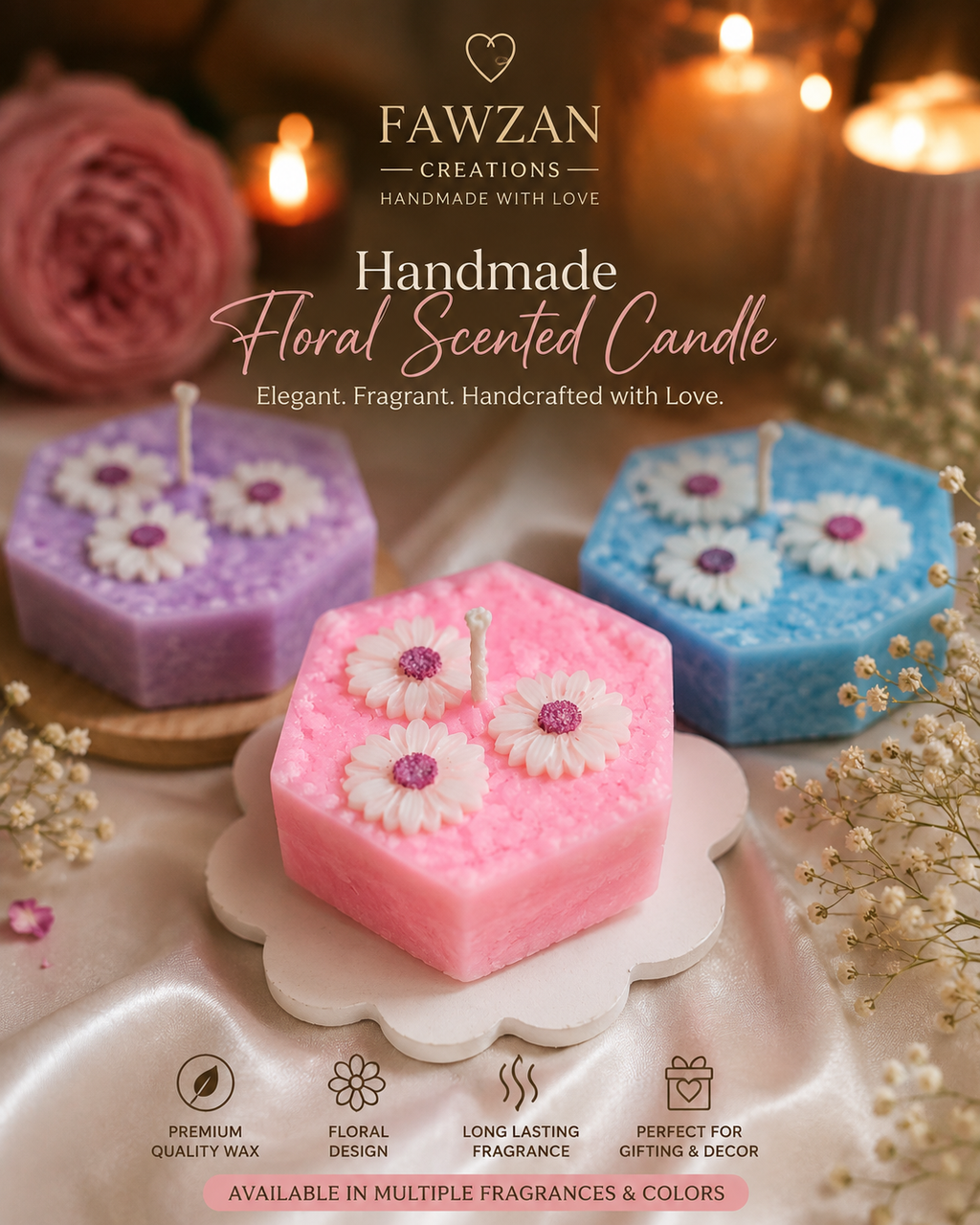 Bloom Essence Handmade Scented Candle