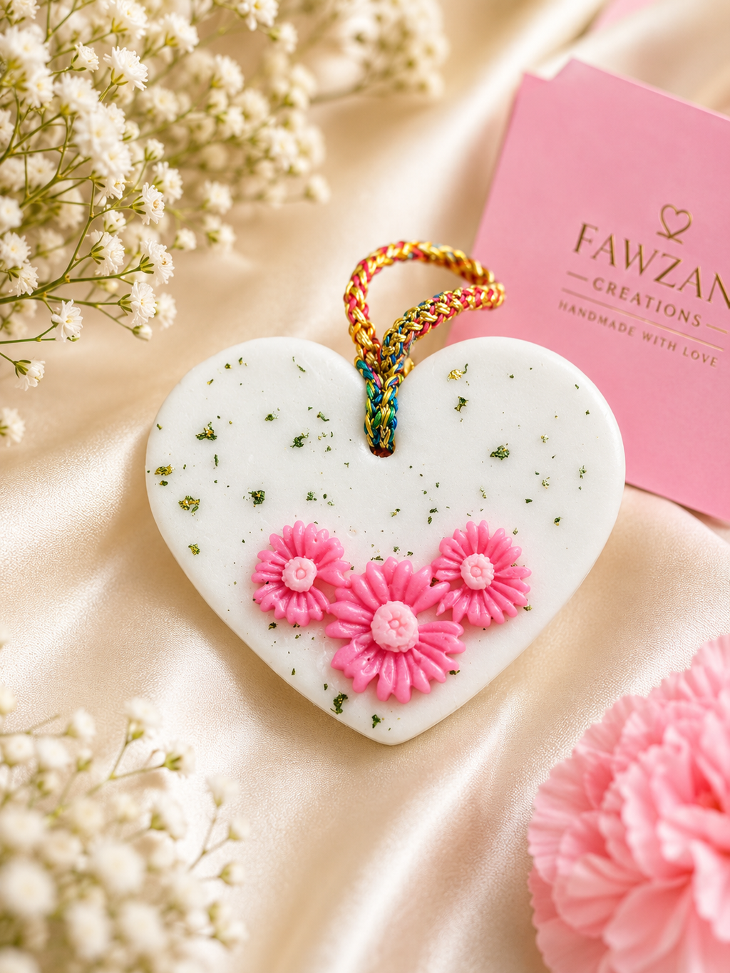 Heart Bloom Wax Fragrance Sachet – Hanging Air Freshener