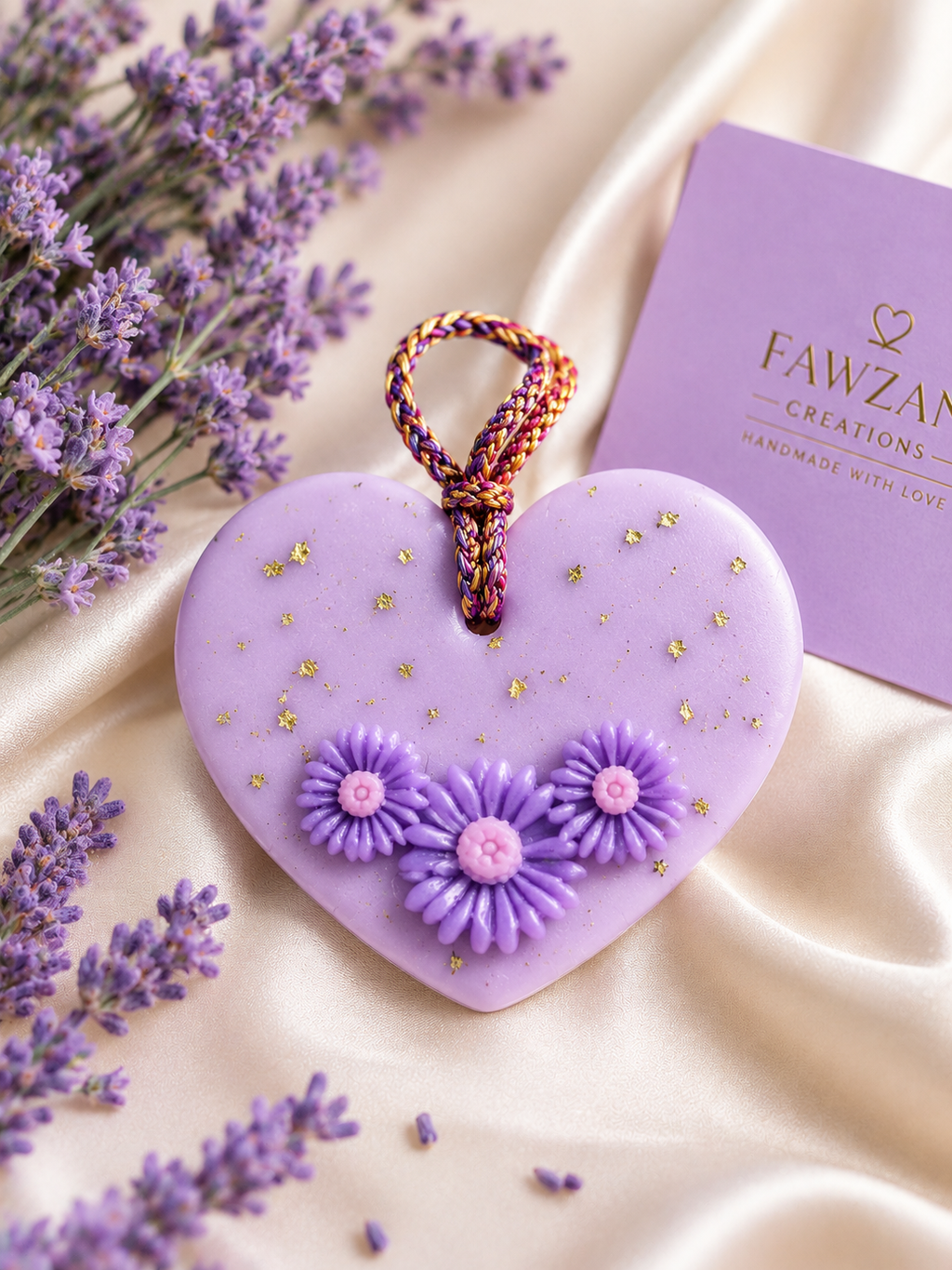 Heart Bloom Wax Fragrance Sachet – Hanging Air Freshener