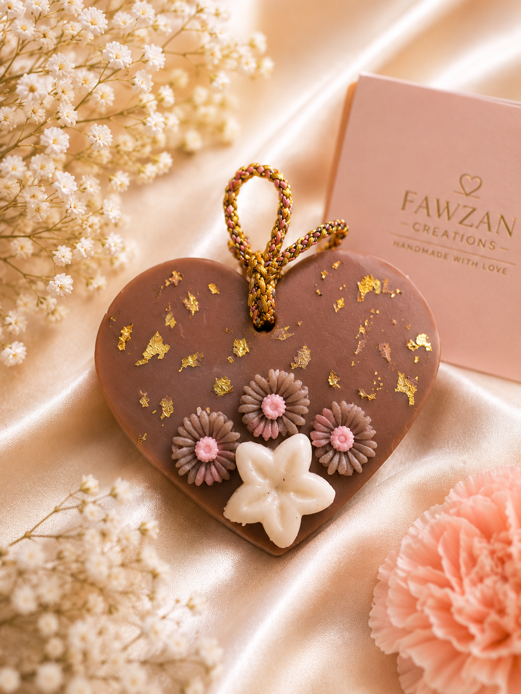 Heart Bloom Wax Fragrance Sachet – Hanging Air Freshener