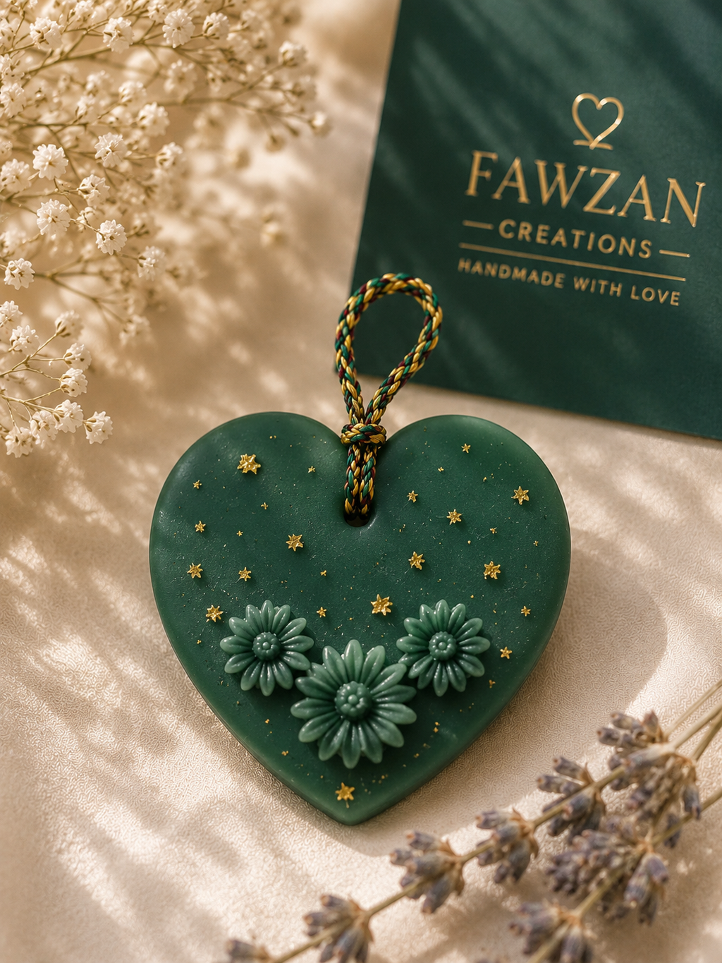 Heart Bloom Wax Fragrance Sachet – Hanging Air Freshener